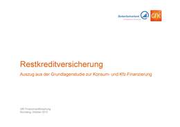 GfK-Studie_Restkreditversicherung_2013